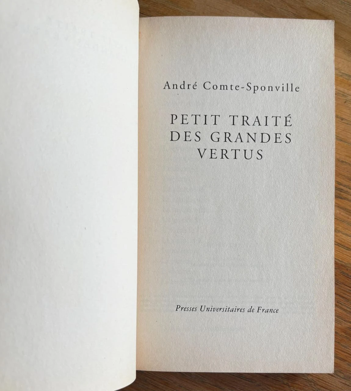 💜 Petit traité des grandes vertus by André Comte-Sponville – photo 5